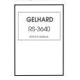 GELHARD RS3640/T Manual de Servicio